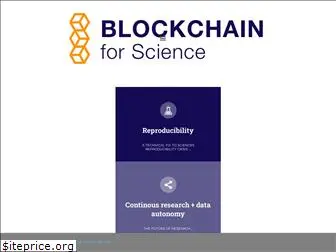 blockchainforscience.com