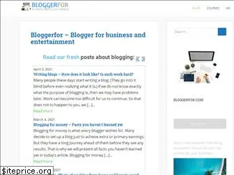 bloggerfor.com