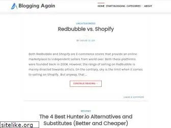 bloggingagain.com