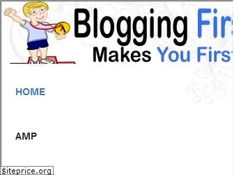 bloggingfirst.com