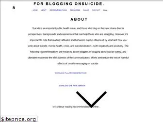 bloggingonsuicide.org
