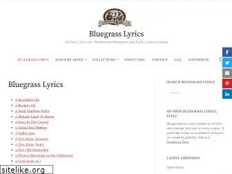 bluegrasslyrics.com