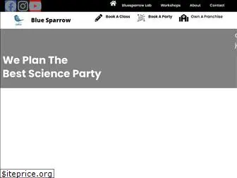 bluesparrowscienceparty.com