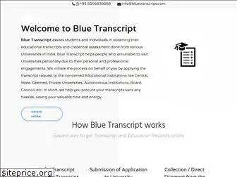 bluetranscript.com