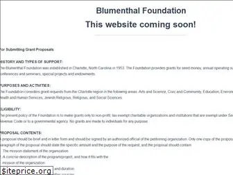 blumenthalfoundation.org