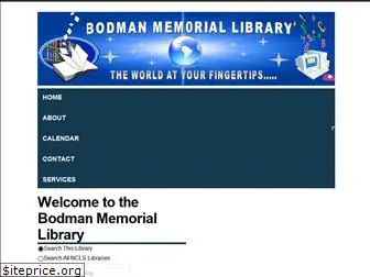 bodmanmemoriallibrary.org