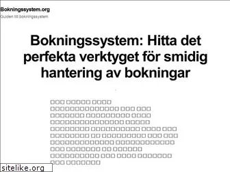 bokningssystem.org