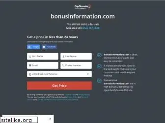 bonusinformation.com