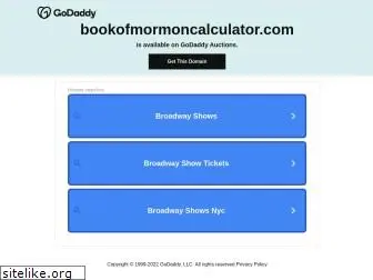 bookofmormoncalculator.com