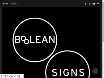 booleansigns.com