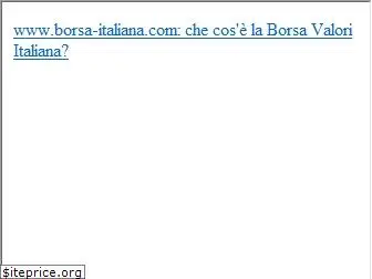 borsa-italiana.com
