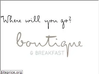 boutiqueandbreakfast.com