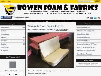 bowenfoamfabric.com