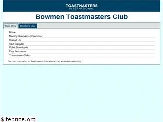 bowmen.toastmastersclubs.org