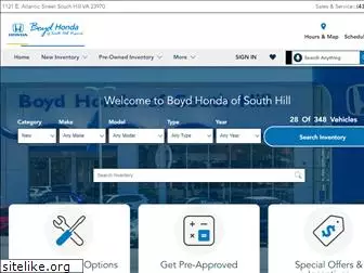 boydhondaofsouthhillva.com