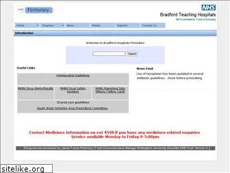 bradfordhospitalsformulary.nhs.uk