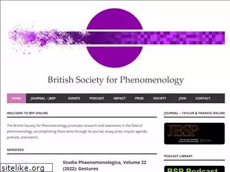 britishphenomenology.org.uk