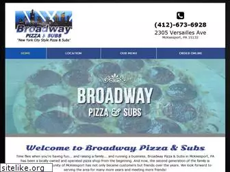 broadwaypizzamckeesport.com