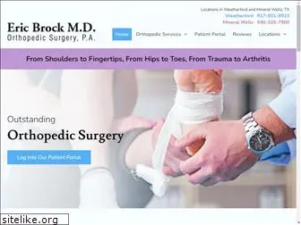 brockorthopedicsurgery.com