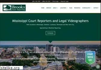 brookscourtreporting.com