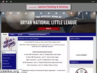 bryannationallittleleague.com