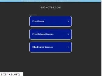 bscnotes.com