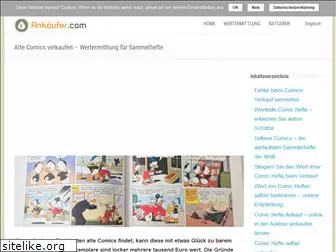 buch-comic.de - ▷ alte comics verkaufen • wertermittlung für sammelhefte • ankäufer.com