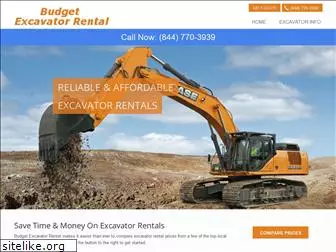 budgetexcavatorrental.com