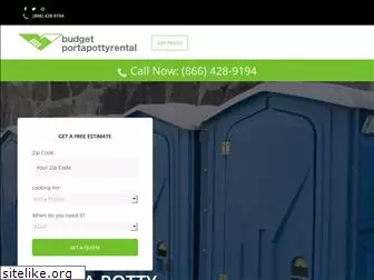 budgetportapottyrental.com