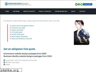 budgetwebdesign.com.au