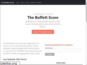 buffettscore.com