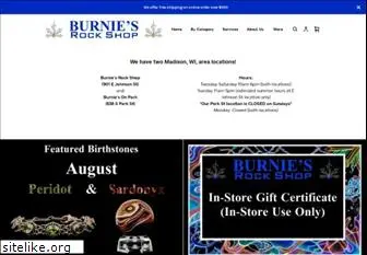 burniesrockshop.com