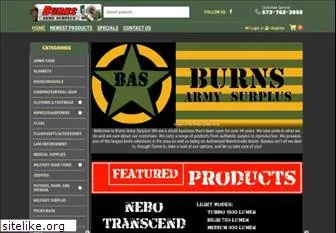 burnsarmysurplus.com