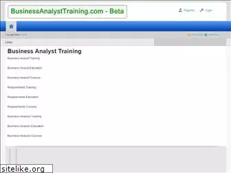 businessanalysttraining.com