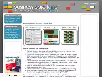 Businesscardland - The Free Online Business Card Maker