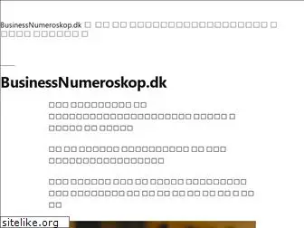 businessnumeroskop.dk