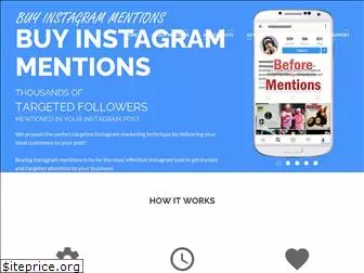 buyinstagrammentions.com