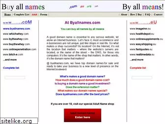 byallnames.com