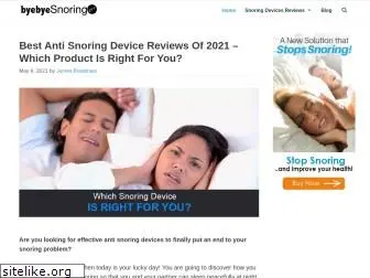 byebyesnoring.com