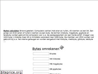 bytesomrekenen.nl