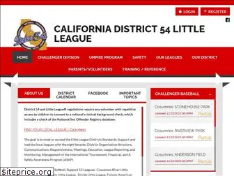 ca54littleleague.com