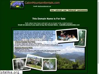 cabinmountainrentals.com