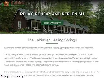 cabinsathealingsprings.com