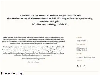 cafe13golden.com