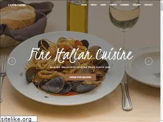 caffecaprirestaurant.com