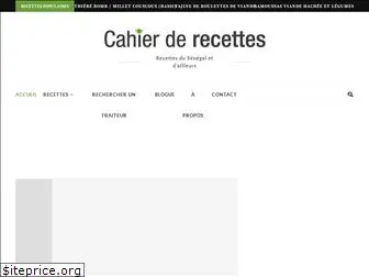 cahierderecettes.com