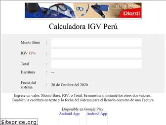 www.calculadoraigvperu.com