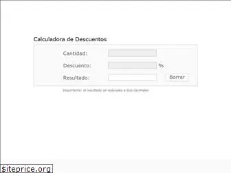 calculardescuento.com