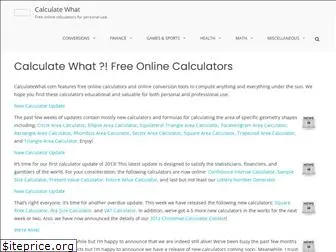 calculatewhat.com