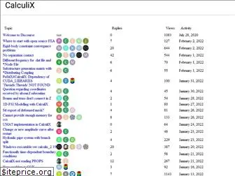 calculix.discourse.group